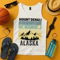  Mount Denali Souvenir Alaska Women  Mt. Denali V-Neck  Tank Top thumb 4