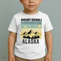  Mount Denali Souvenir Alaska Women  Mt. Denali V-Neck  Toddler T-Shirt thumb 2