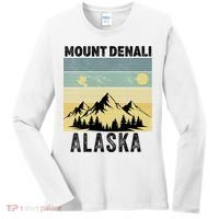  Mount Denali Souvenir Alaska Women  Mt. Denali V-Neck  Women's Long Sleeve Shirt thumb 0