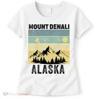  Mount Denali Souvenir Alaska Women  Mt. Denali V-Neck  Women's T-Shirt thumb 0