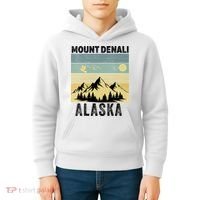  Mount Denali Souvenir Alaska Women  Mt. Denali V-Neck  Kids Hoodie thumb 4