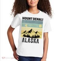  Mount Denali Souvenir Alaska Women  Mt. Denali V-Neck  Kids T-Shirt thumb 2