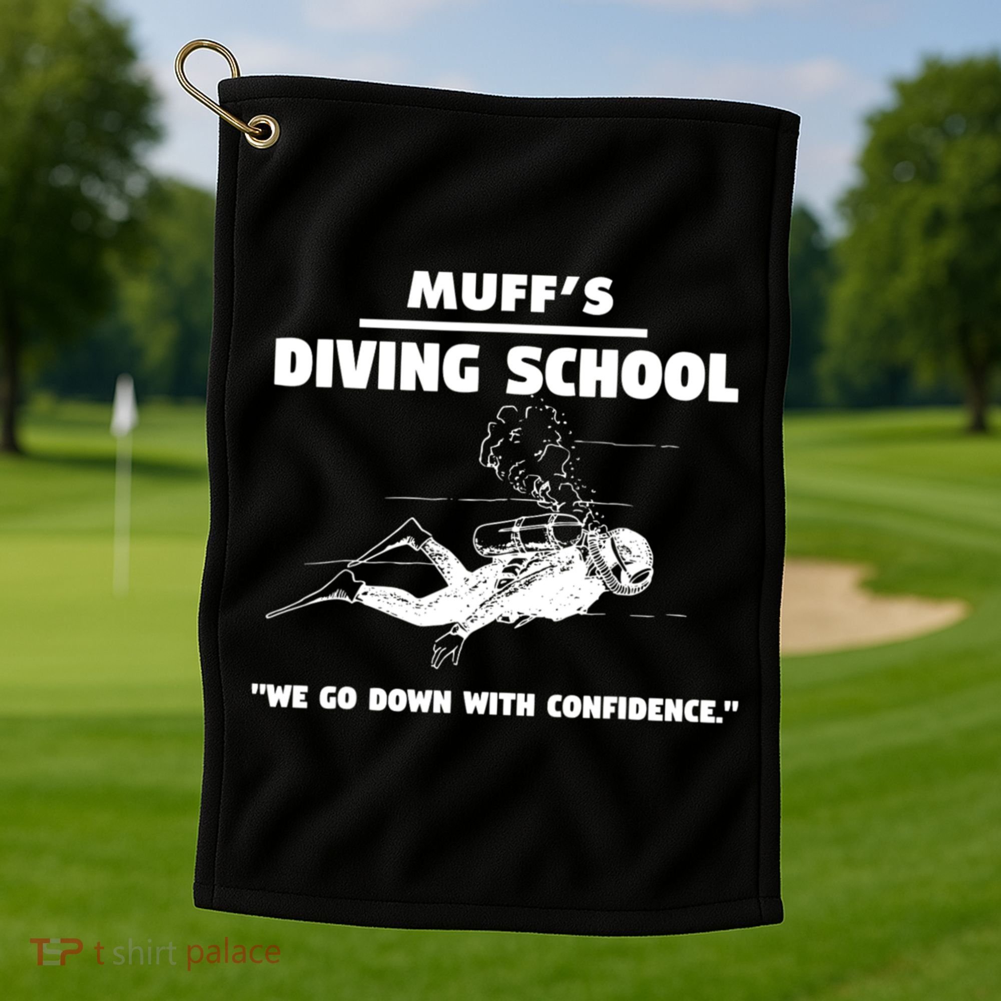 Muffs Diving School TRENDING Golf Towel