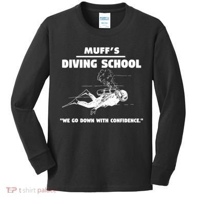 Muffs Diving School TRENDING Kids Long Sleeve Shirt