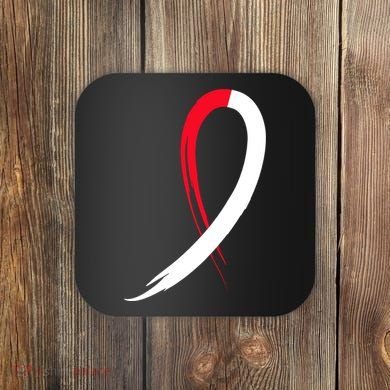 Myelodysplastic Syndromes Awareness Ribbon Coaster