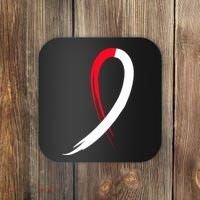 Myelodysplastic Syndromes Awareness Ribbon Coaster thumb 0