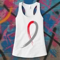 Myelodysplastic Syndromes Awareness Ribbon Women's Tank Top thumb 3