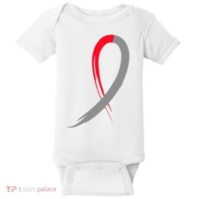Myelodysplastic Syndromes Awareness Ribbon Baby Bodysuit
