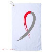 Myelodysplastic Syndromes Awareness Ribbon Golf Towel thumb 0