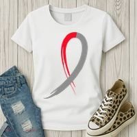 Myelodysplastic Syndromes Awareness Ribbon Women's T-Shirt thumb 3