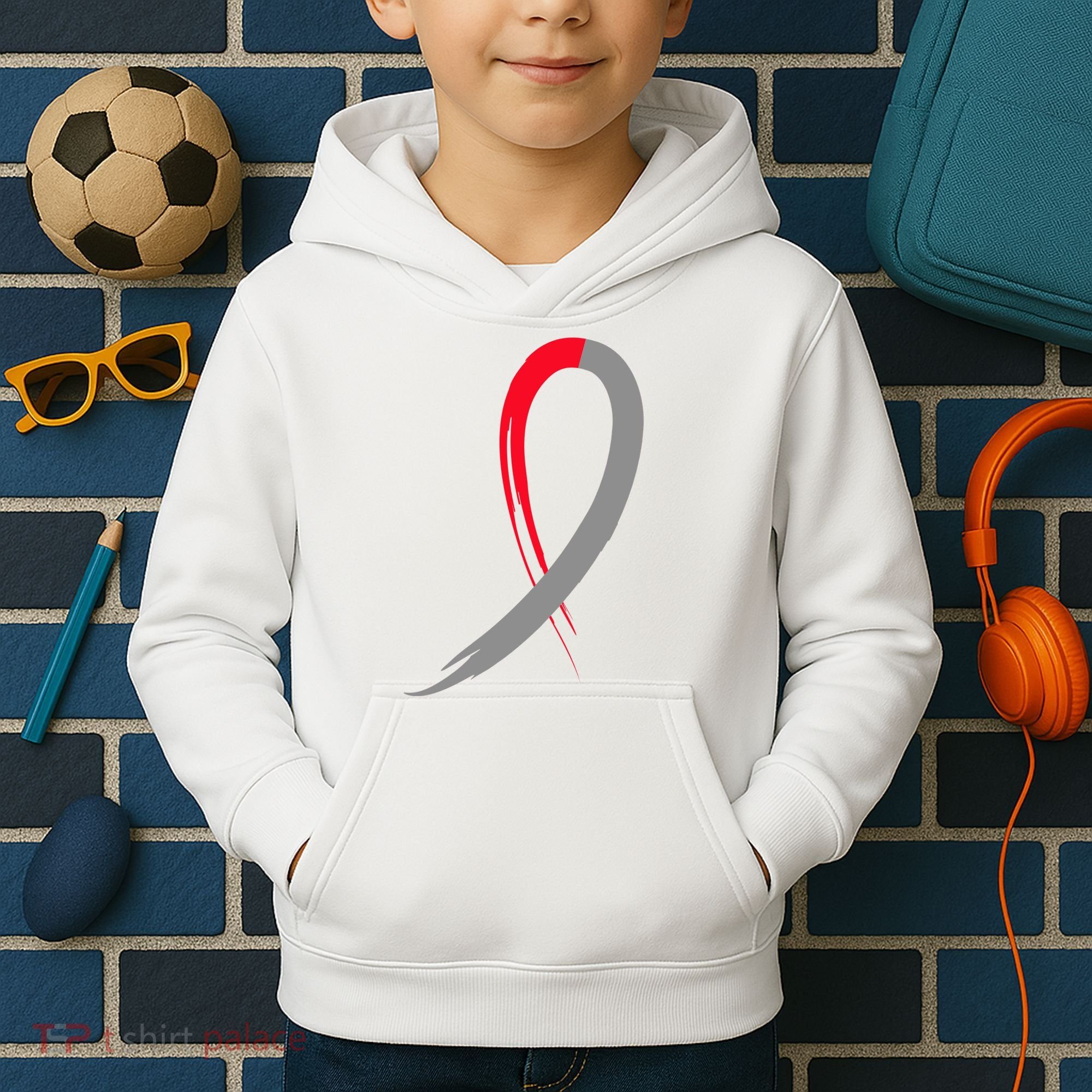 Myelodysplastic Syndromes Awareness Ribbon Kids Hoodie