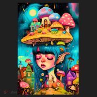 Mushroom Dreams: The Enchanted Mindscape Women's Sweatshirt thumb 2