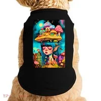 Mushroom Dreams: The Enchanted Mindscape Doggie Tank thumb 0
