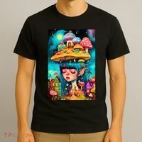 Mushroom Dreams: The Enchanted Mindscape T-Shirt thumb 3