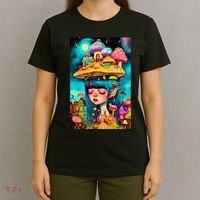 Mushroom Dreams: The Enchanted Mindscape T-Shirt thumb 4