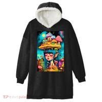 Mushroom Dreams: The Enchanted Mindscape Hooded Wearable Blanket thumb 0