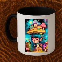 Mushroom Dreams: The Enchanted Mindscape Coffee Mug thumb 2