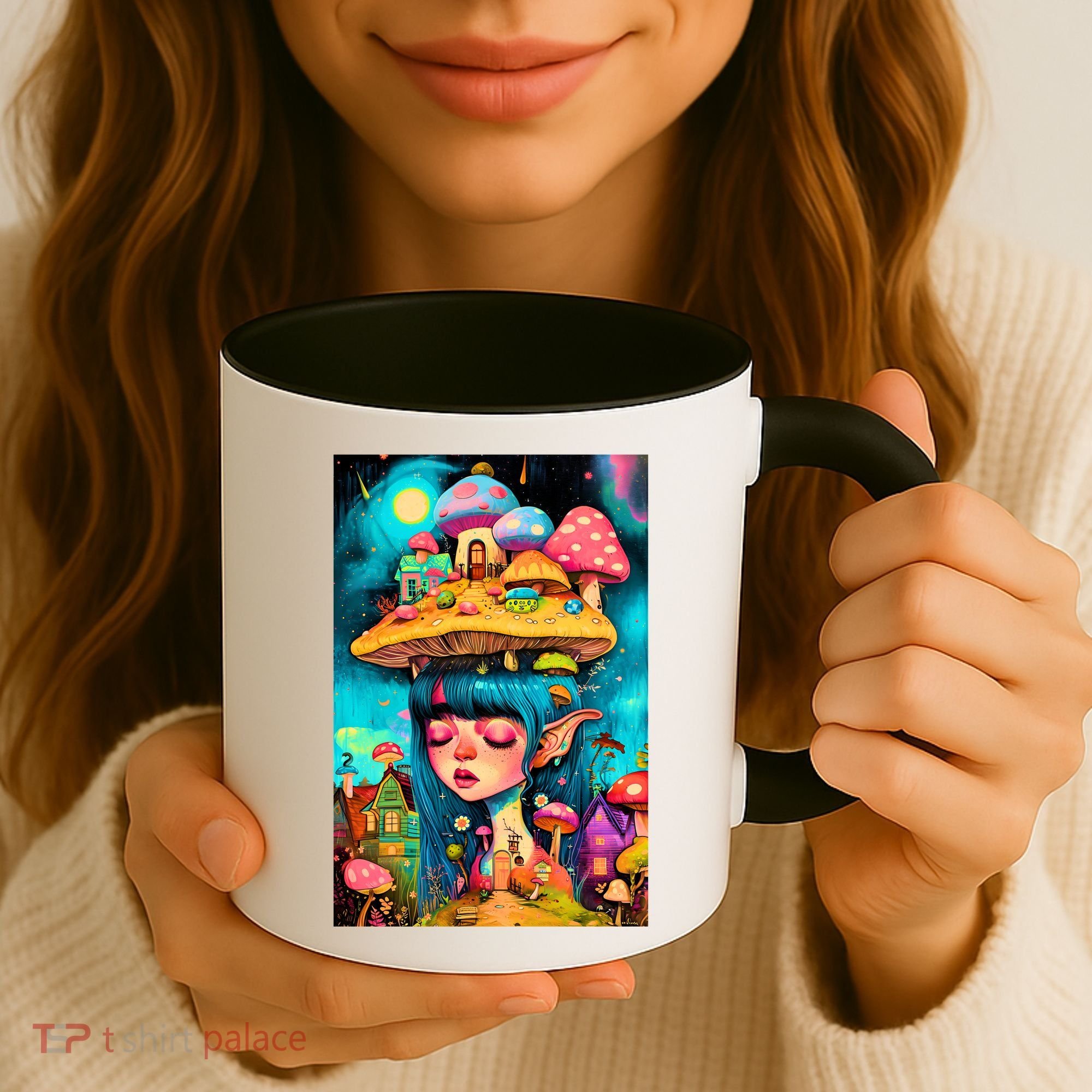 Mushroom Dreams: The Enchanted Mindscape Coffee Mug