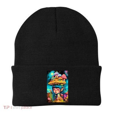 Mushroom Dreams: The Enchanted Mindscape Beanie
