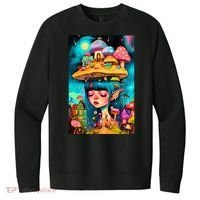 Mushroom Dreams: The Enchanted Mindscape V.I.T. Fleece Crew Sweatshirt thumb 0