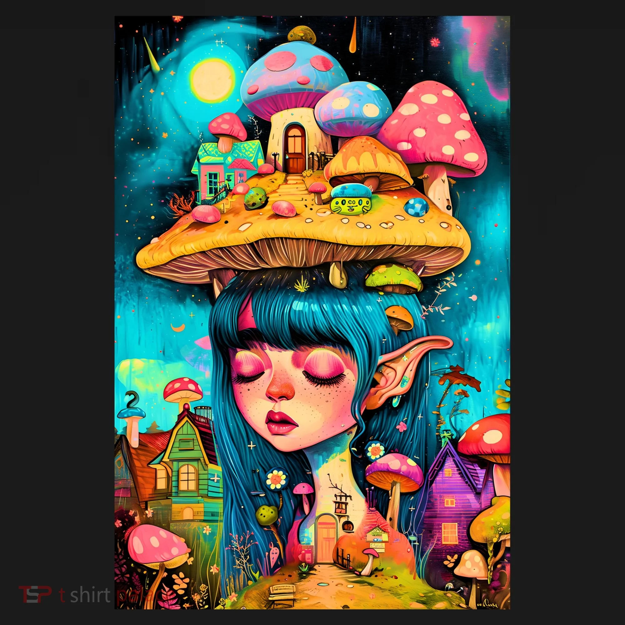 Mushroom Dreams: The Enchanted Mindscape Women's Hoodie