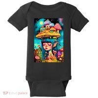 Mushroom Dreams: The Enchanted Mindscape Baby Bodysuit thumb 0