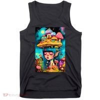 Mushroom Dreams: The Enchanted Mindscape Tank Top thumb 0
