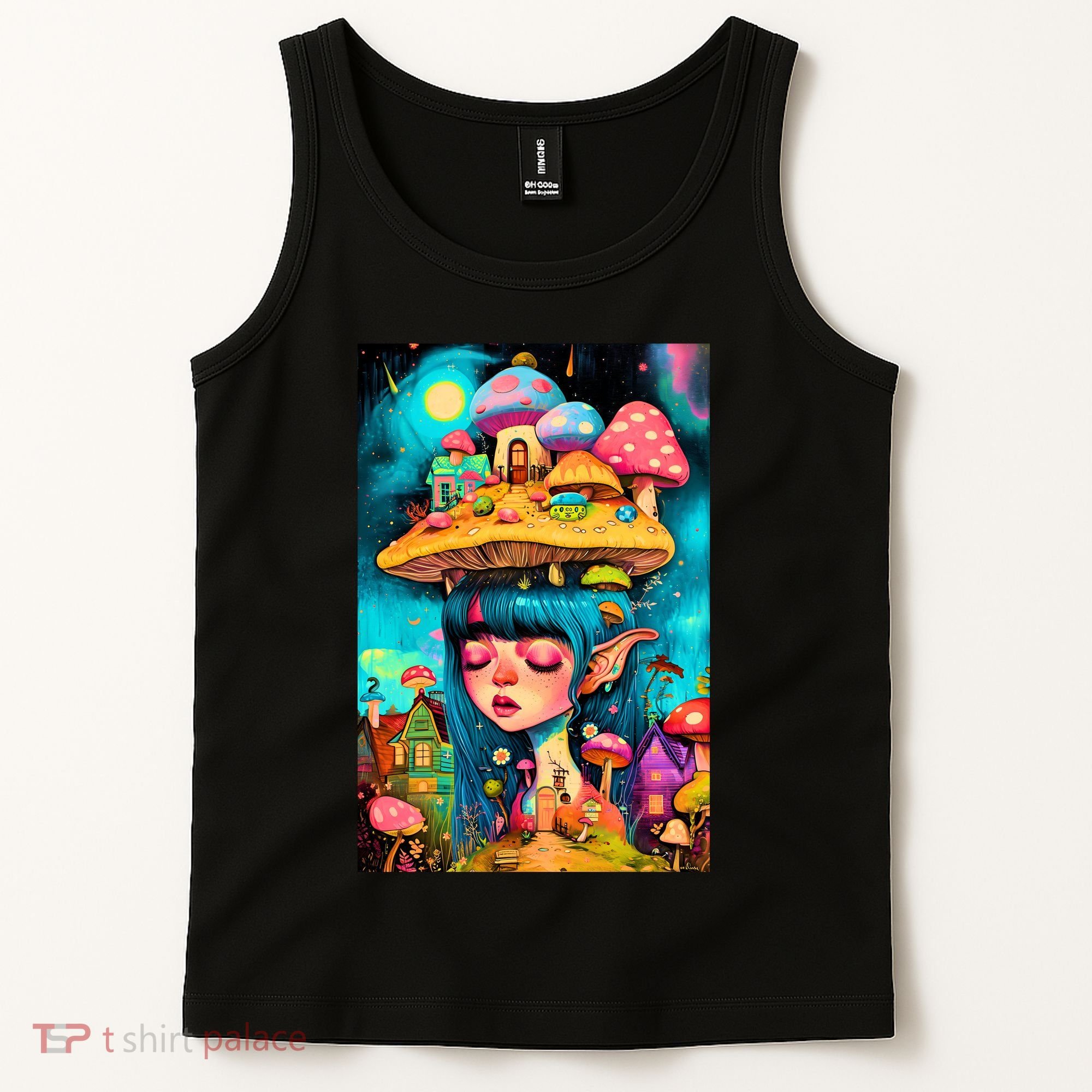 Mushroom Dreams: The Enchanted Mindscape Tank Top