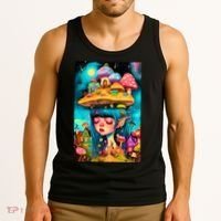 Mushroom Dreams: The Enchanted Mindscape Tank Top thumb 3
