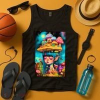 Mushroom Dreams: The Enchanted Mindscape Tank Top thumb 4