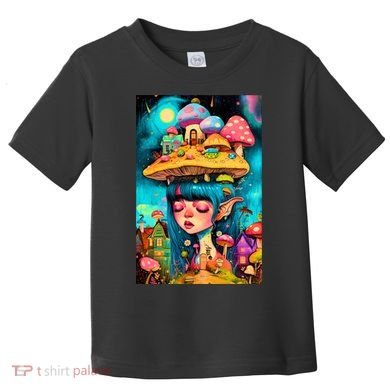 Mushroom Dreams: The Enchanted Mindscape Toddler T-Shirt