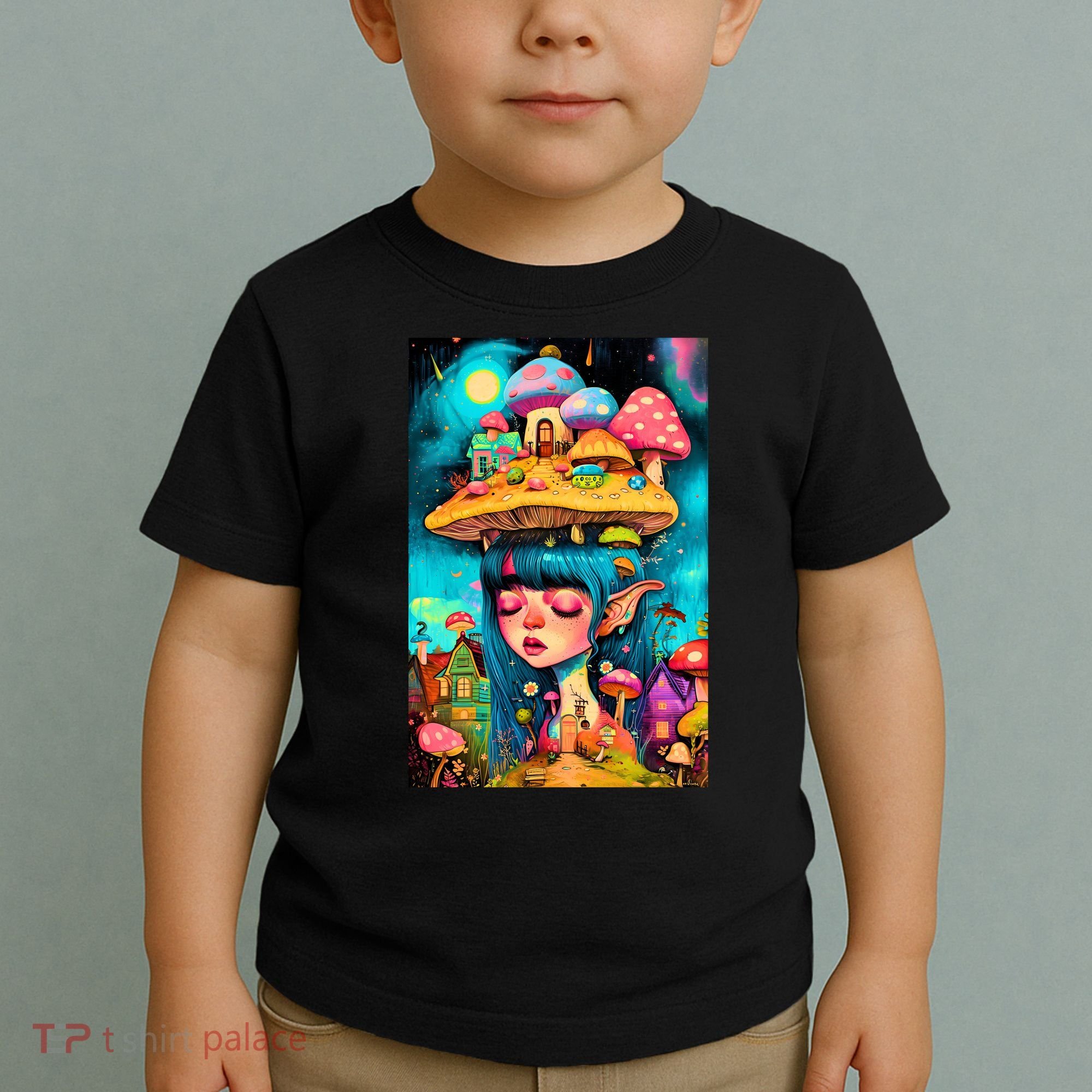 Mushroom Dreams: The Enchanted Mindscape Toddler T-Shirt