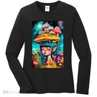 Mushroom Dreams: The Enchanted Mindscape Women's Long Sleeve Shirt thumb 0