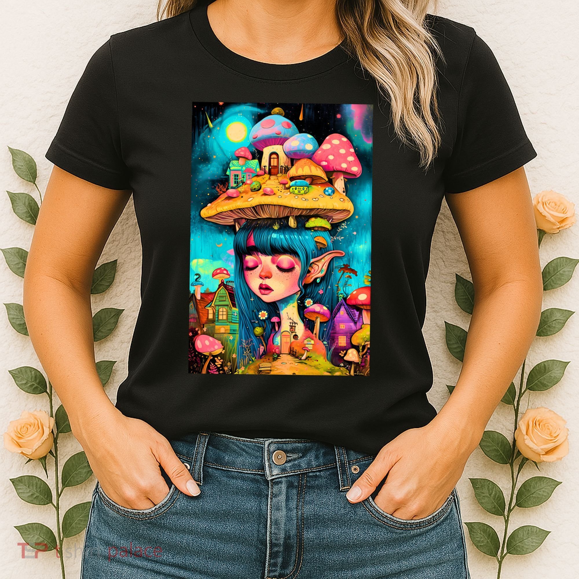 Mushroom Dreams: The Enchanted Mindscape Women's T-Shirt