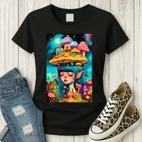 Mushroom Dreams: The Enchanted Mindscape Women's T-Shirt thumb 3