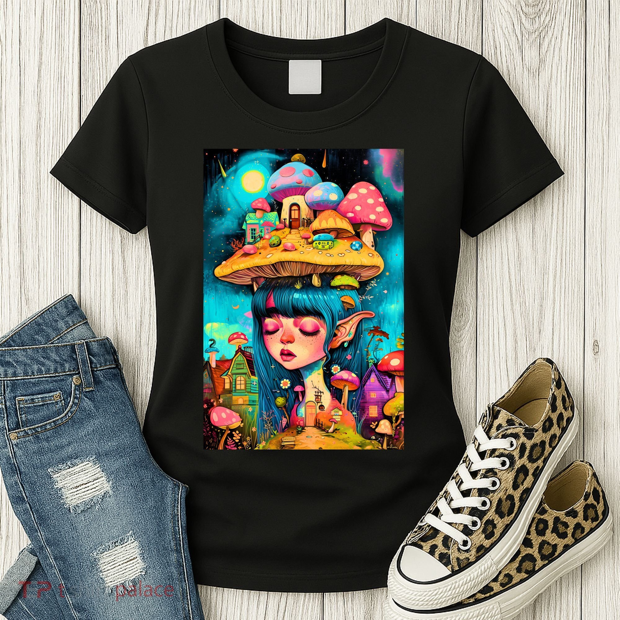 Mushroom Dreams: The Enchanted Mindscape Women's T-Shirt