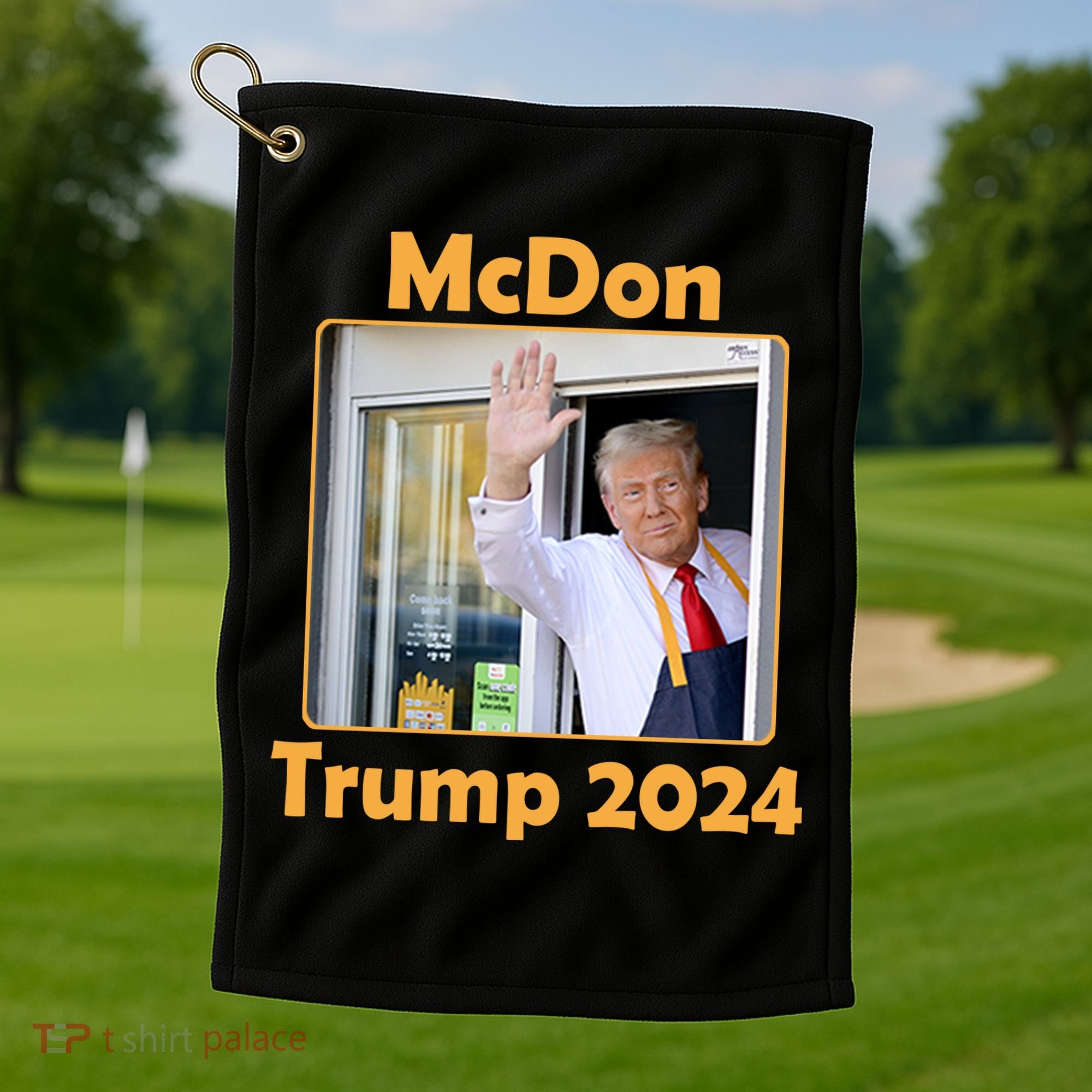 Mcdon Donald Trump 2024 Election Golf Towel