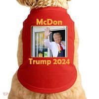 Mcdon Donald Trump 2024 Election Doggie Tank thumb 0