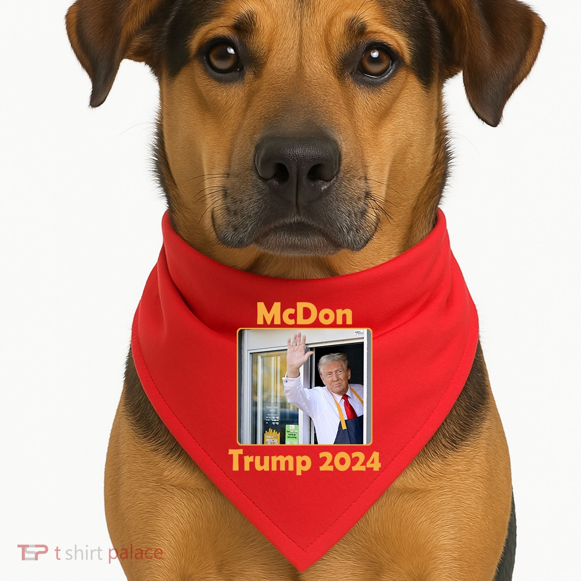 Mcdon Donald Trump 2024 Election USA-Made Doggie Bandana