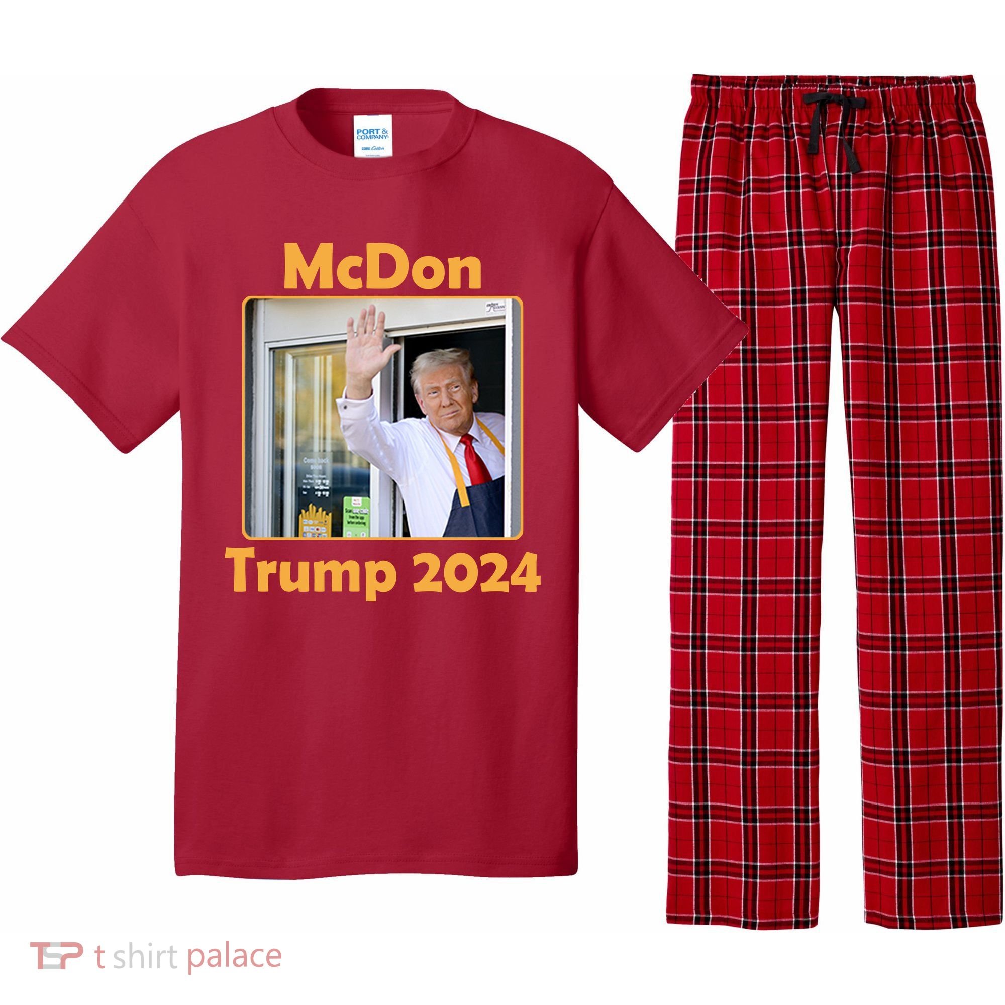 Mcdon Donald Trump 2024 Election Pajama Set
