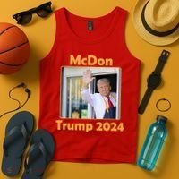 Mcdon Donald Trump 2024 Election Tank Top thumb 4