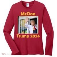 Mcdon Donald Trump 2024 Election Women's Long Sleeve Shirt thumb 0