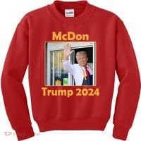 Mcdon Donald Trump 2024 Election Kids Sweatshirt thumb 0