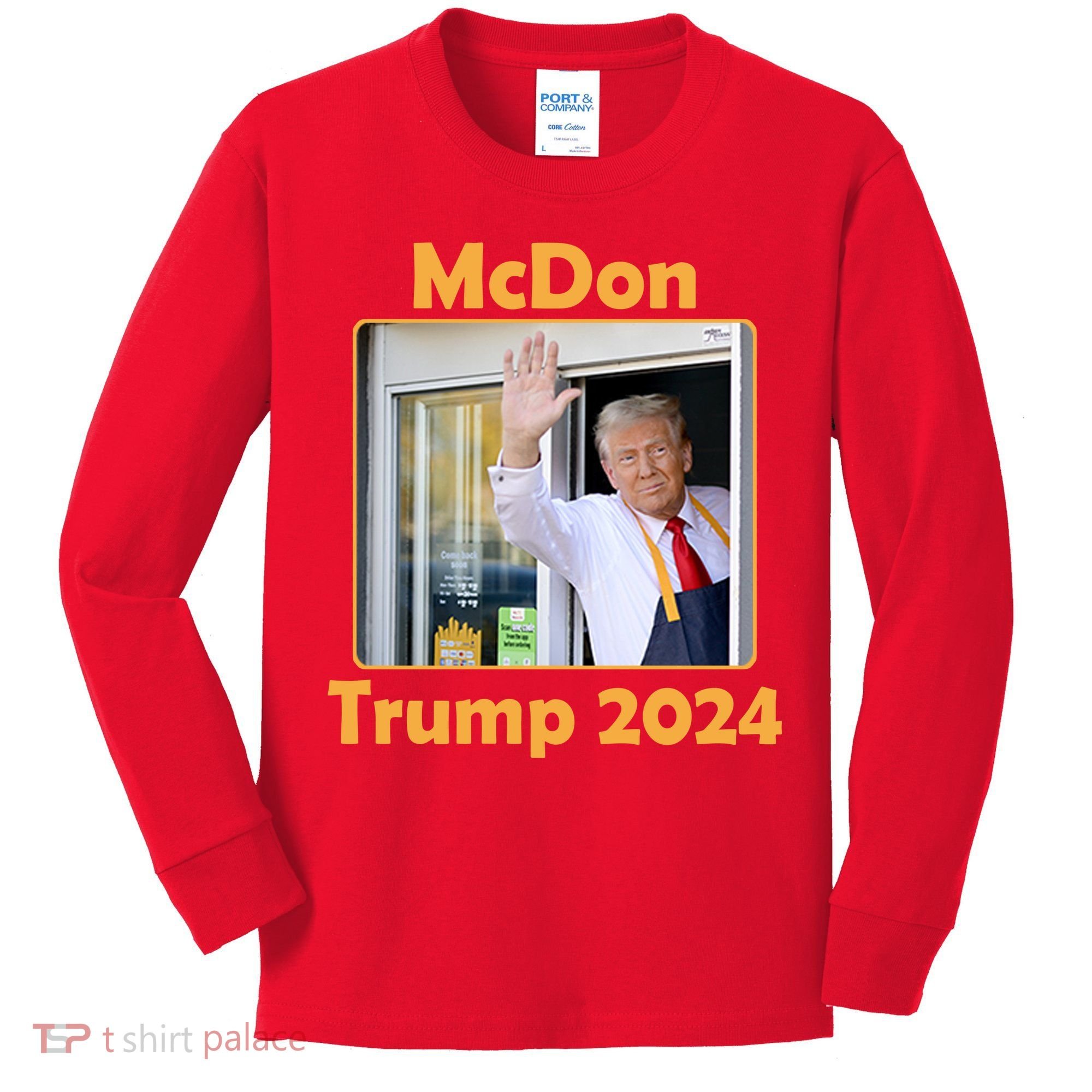 Mcdon Donald Trump 2024 Election Kids Long Sleeve Shirt