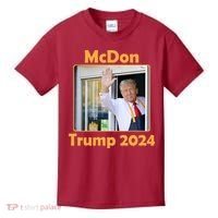 Mcdon Donald Trump 2024 Election Kids T-Shirt thumb 0