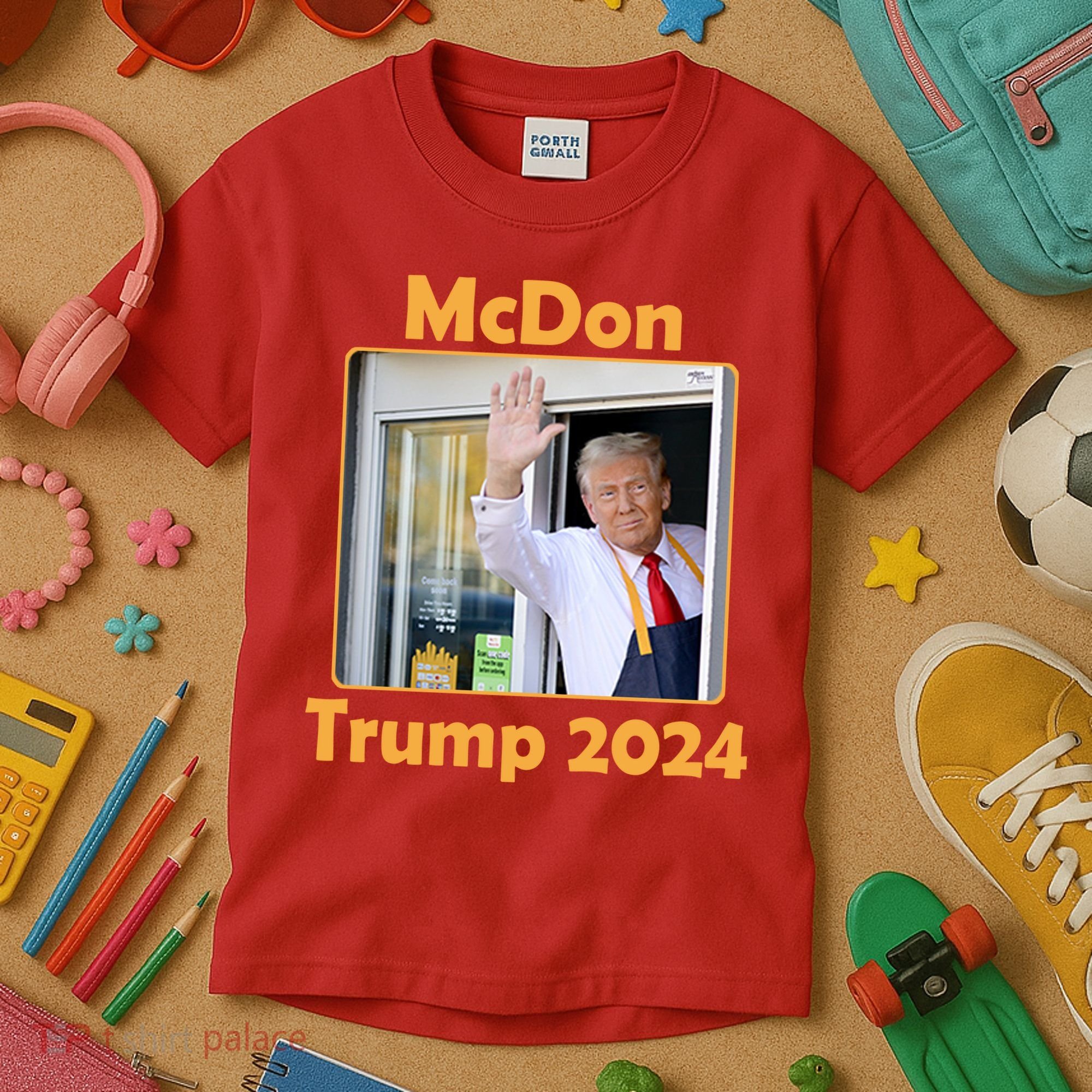 Mcdon Donald Trump 2024 Election Kids T-Shirt