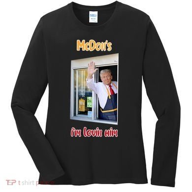 Mcdon Donald Trump IM Lovin Him Women's Long Sleeve Shirt