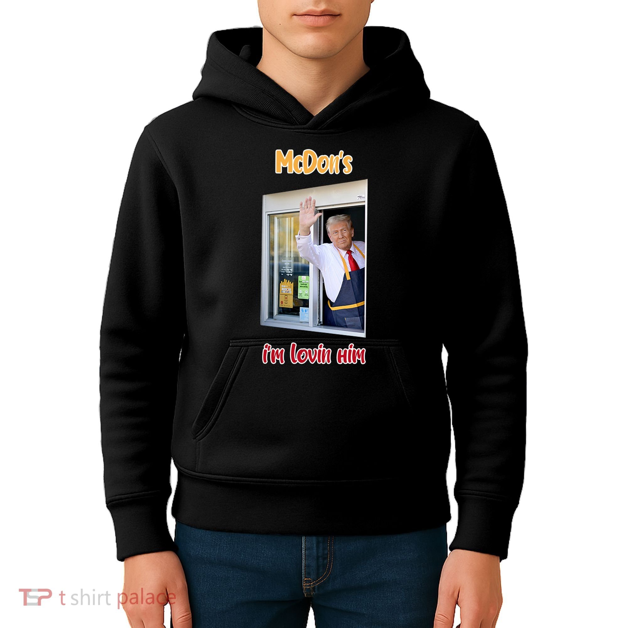Mcdon Donald Trump IM Lovin Him Kids Hoodie