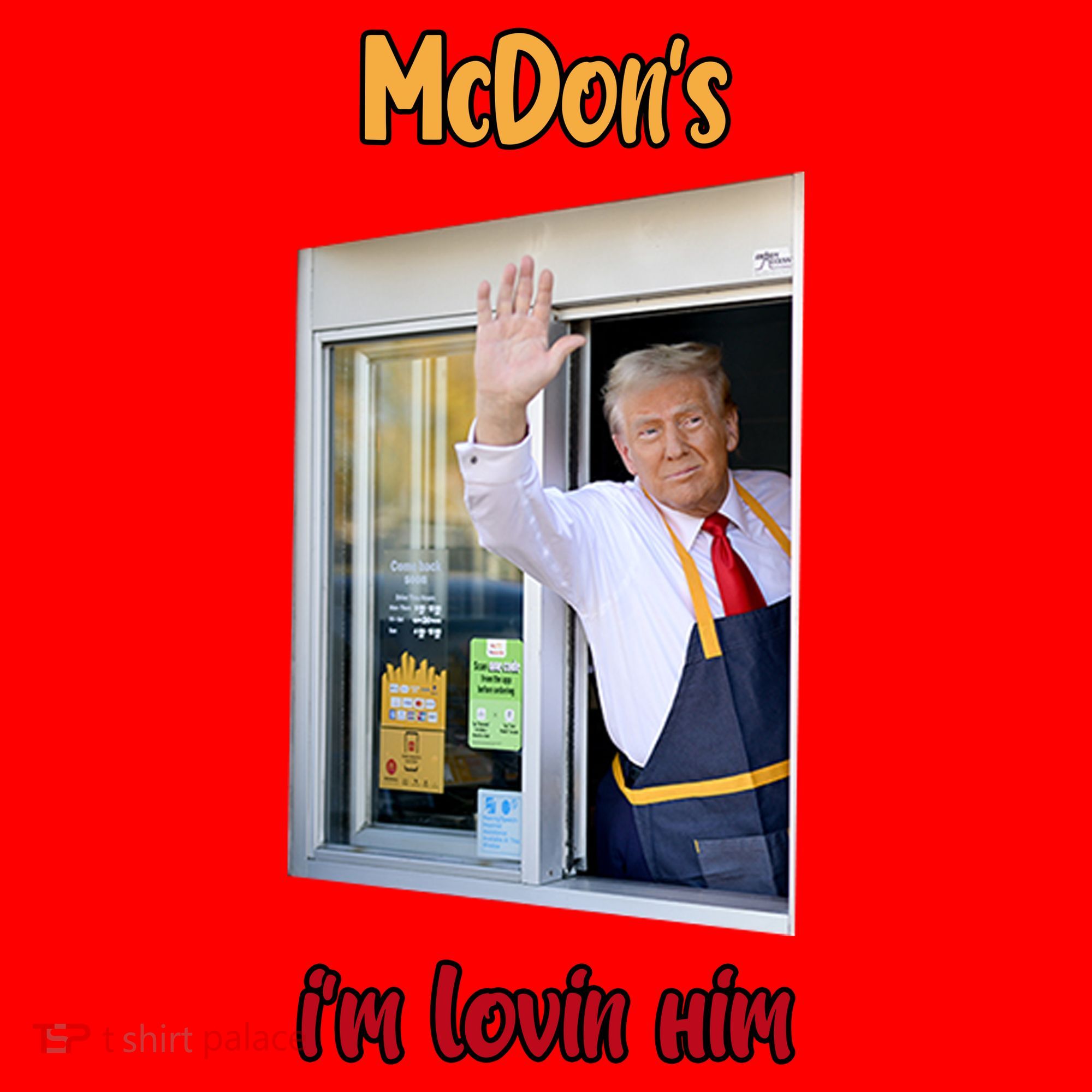 Mcdon Donald Trump IM Lovin Him Santa Hat