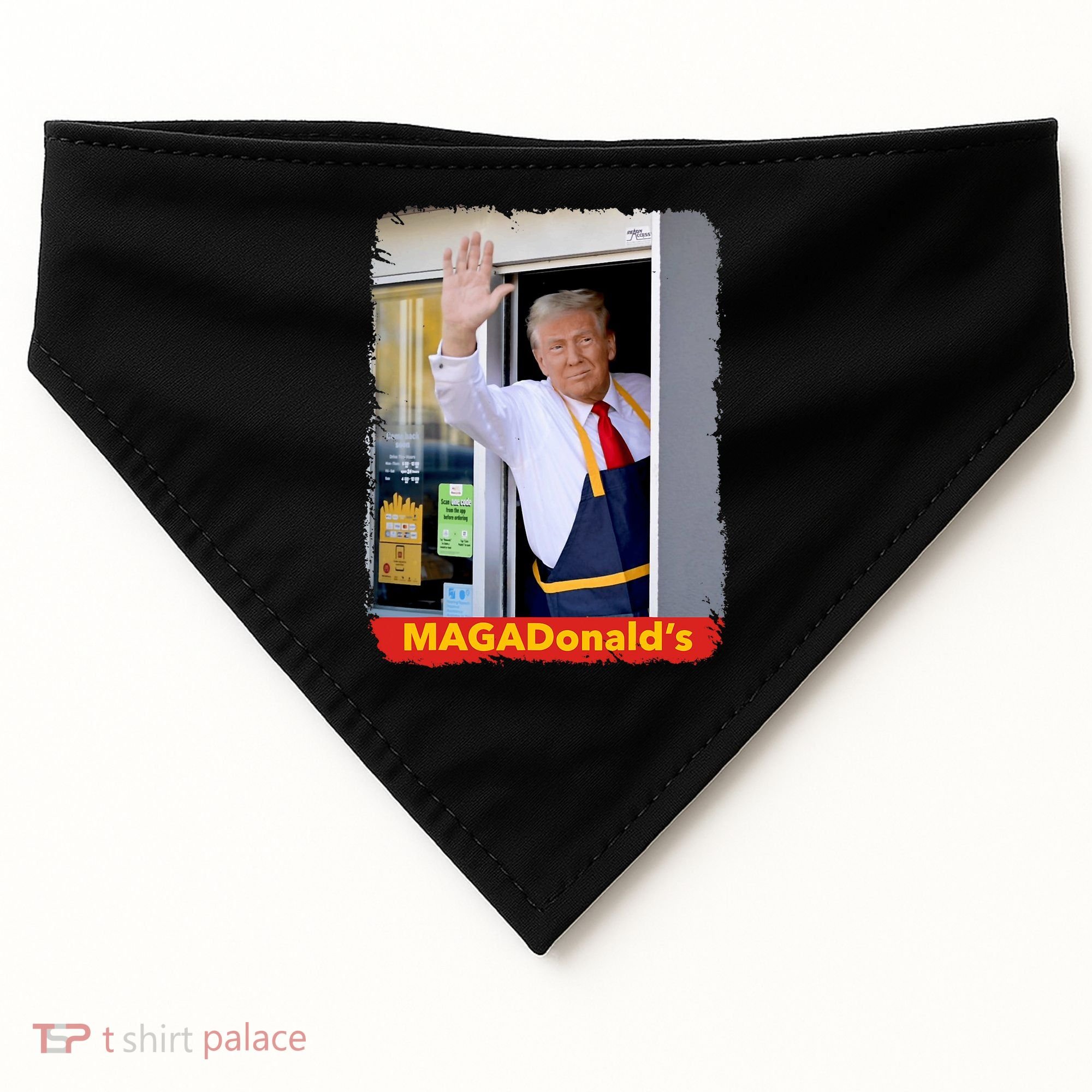 Maga Donalds Trump 2024 Mcdon Election USA-Made Doggie Bandana